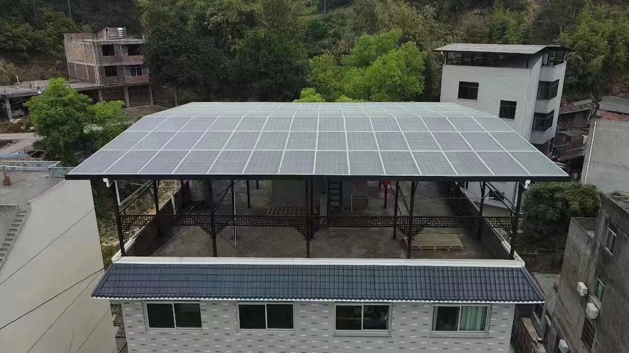 濮阳15kw+10kwh自建别墅家庭光伏储能系统